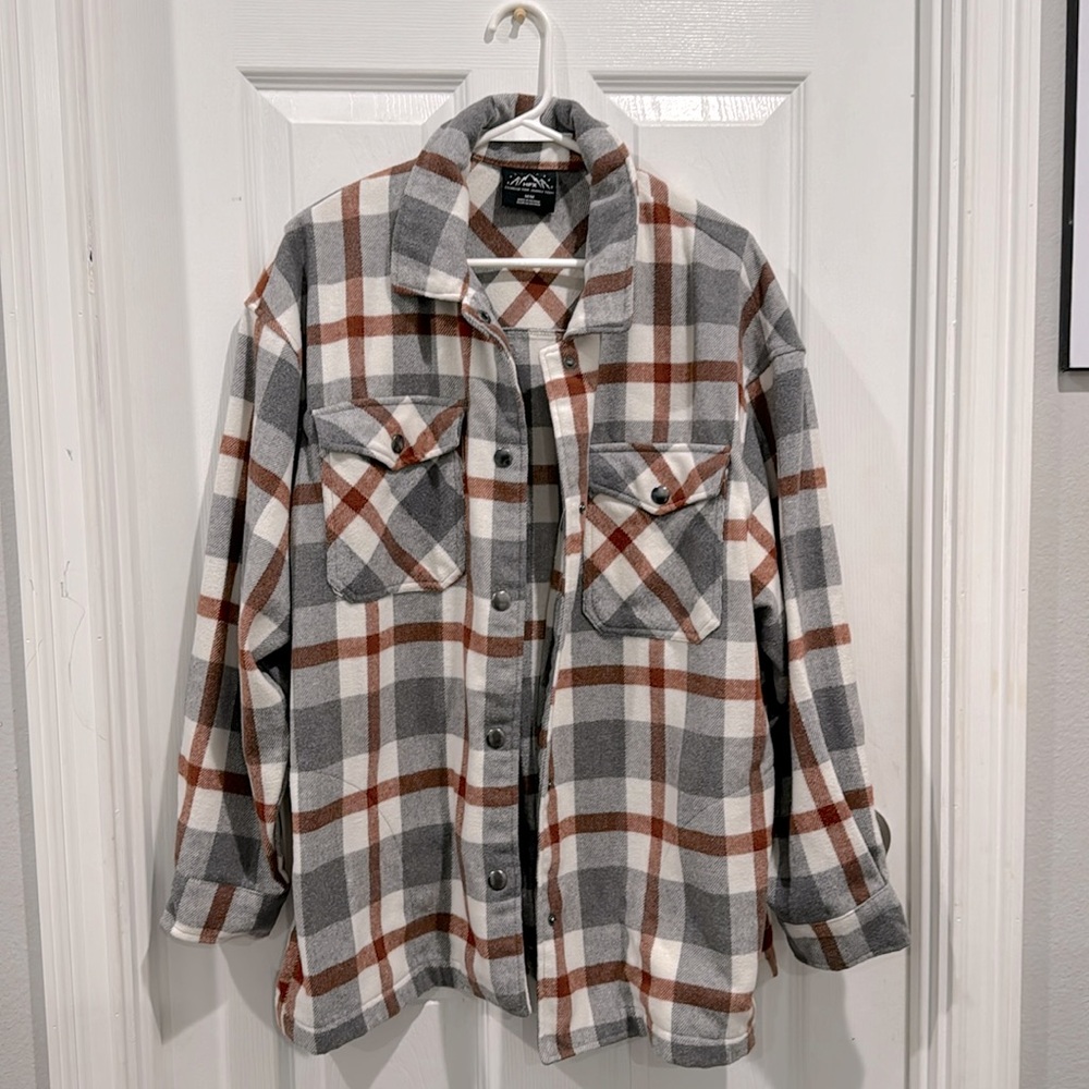 Hfx Oversized Button Down Button Jacket - image 1